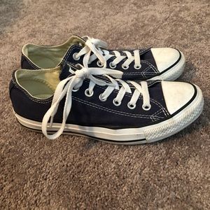 Navy Converse sneakers